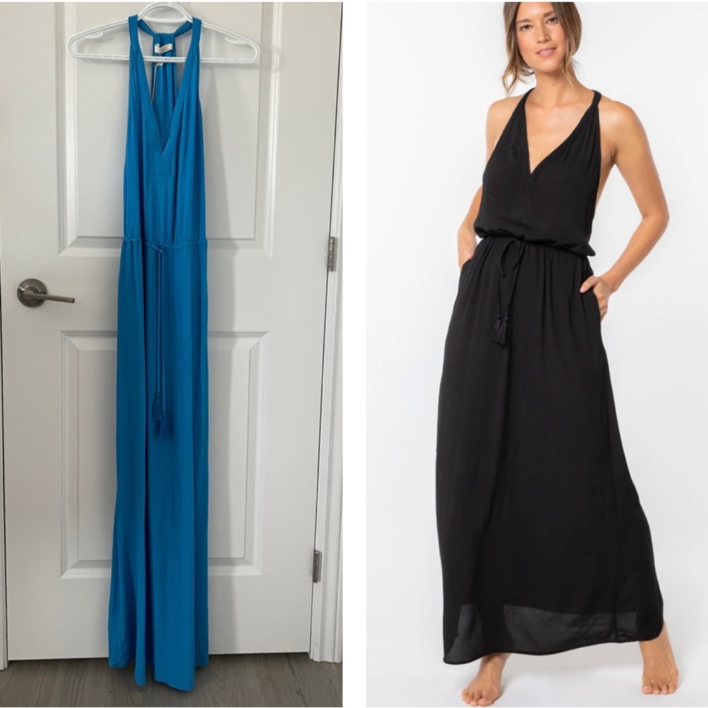 NWT Love Stitch Lucky Star Maxi Dress - Blue